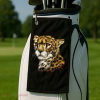 Wildlife - Big Face Cheetah Portrait Golf Towel thumb 2