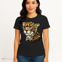 Wildlife - Big Face Cheetah Portrait Women's T-Shirt thumb 4
