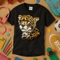 Wildlife - Big Face Cheetah Portrait Kids T-Shirt thumb 3