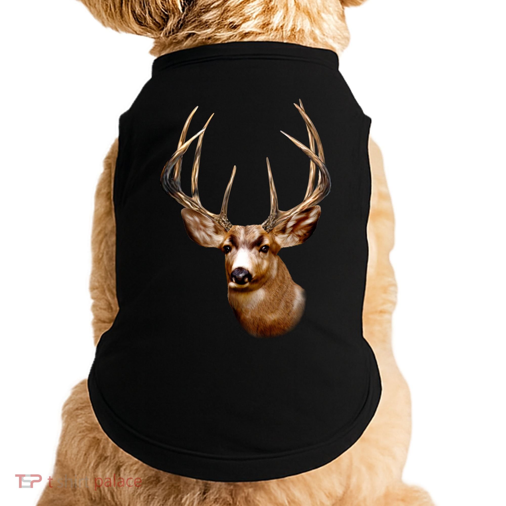 Wildlife - Big Face Deer Head Portrait Doggie Tank
