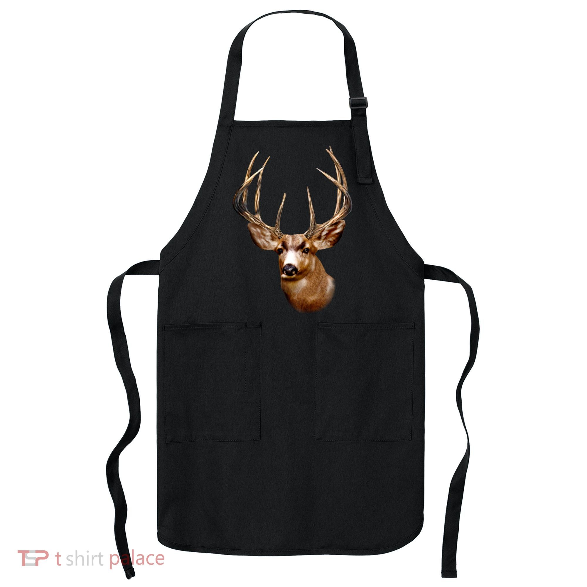 Wildlife - Big Face Deer Head Portrait Apron