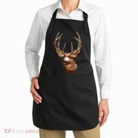 Wildlife - Big Face Deer Head Portrait Apron thumb 2