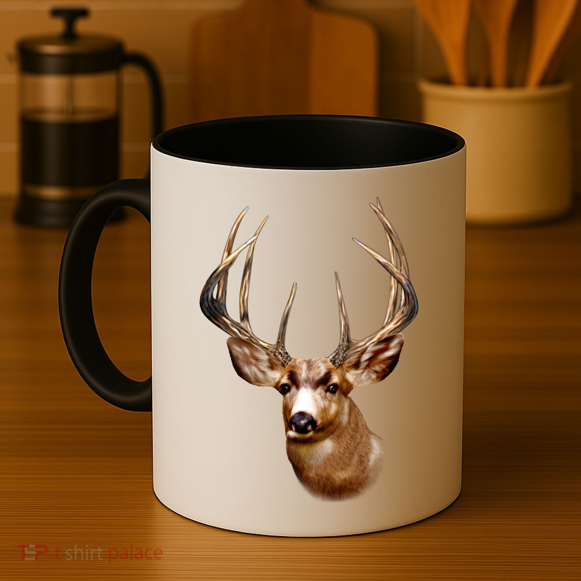Wildlife - Big Face Deer Head Portrait Coffee Mug