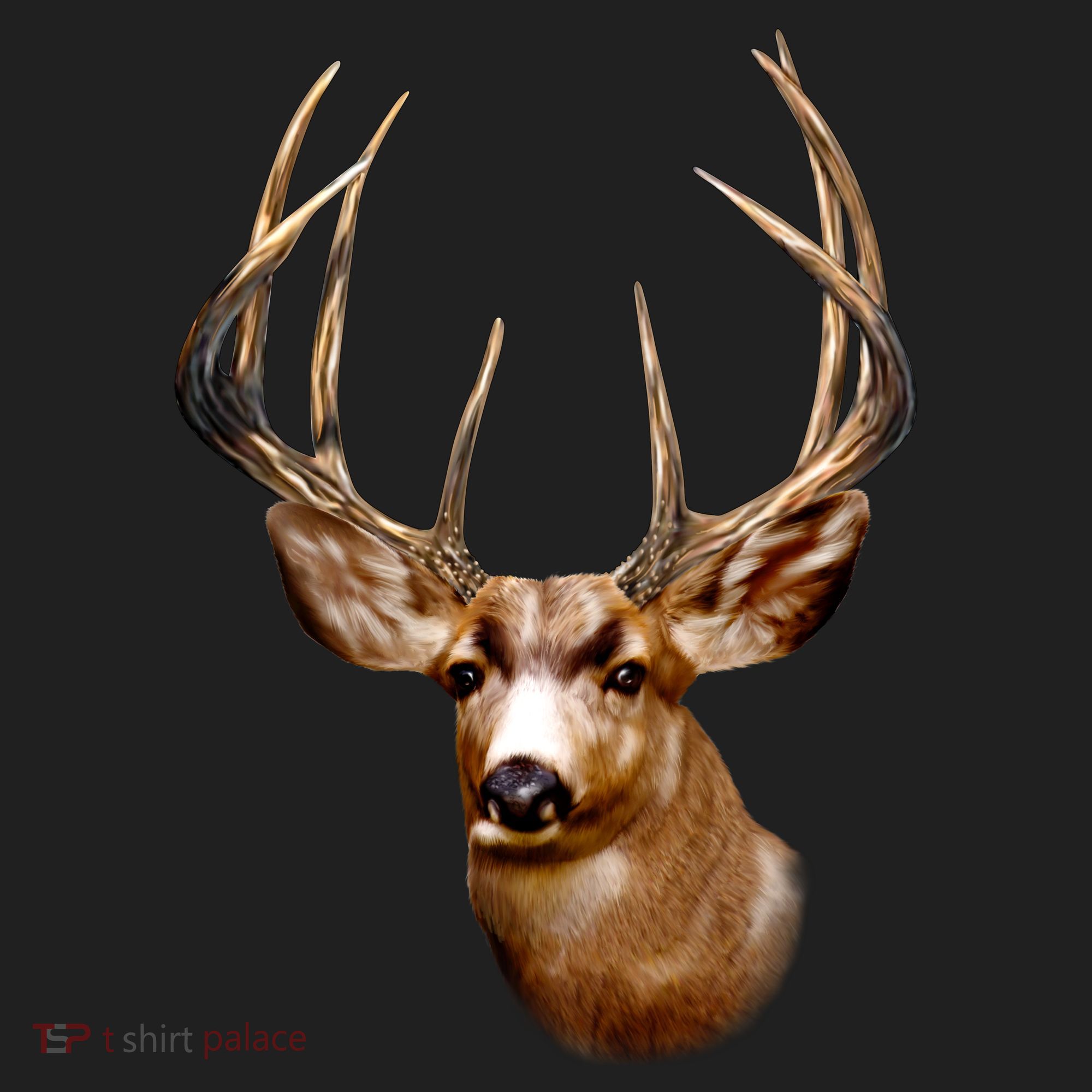 Wildlife - Big Face Deer Head Portrait Beanie
