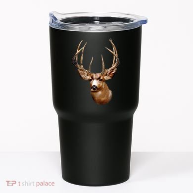 Wildlife - Big Face Deer Head Portrait Tumbler