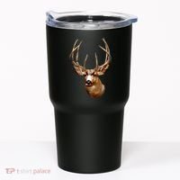 Wildlife - Big Face Deer Head Portrait Tumbler thumb 0