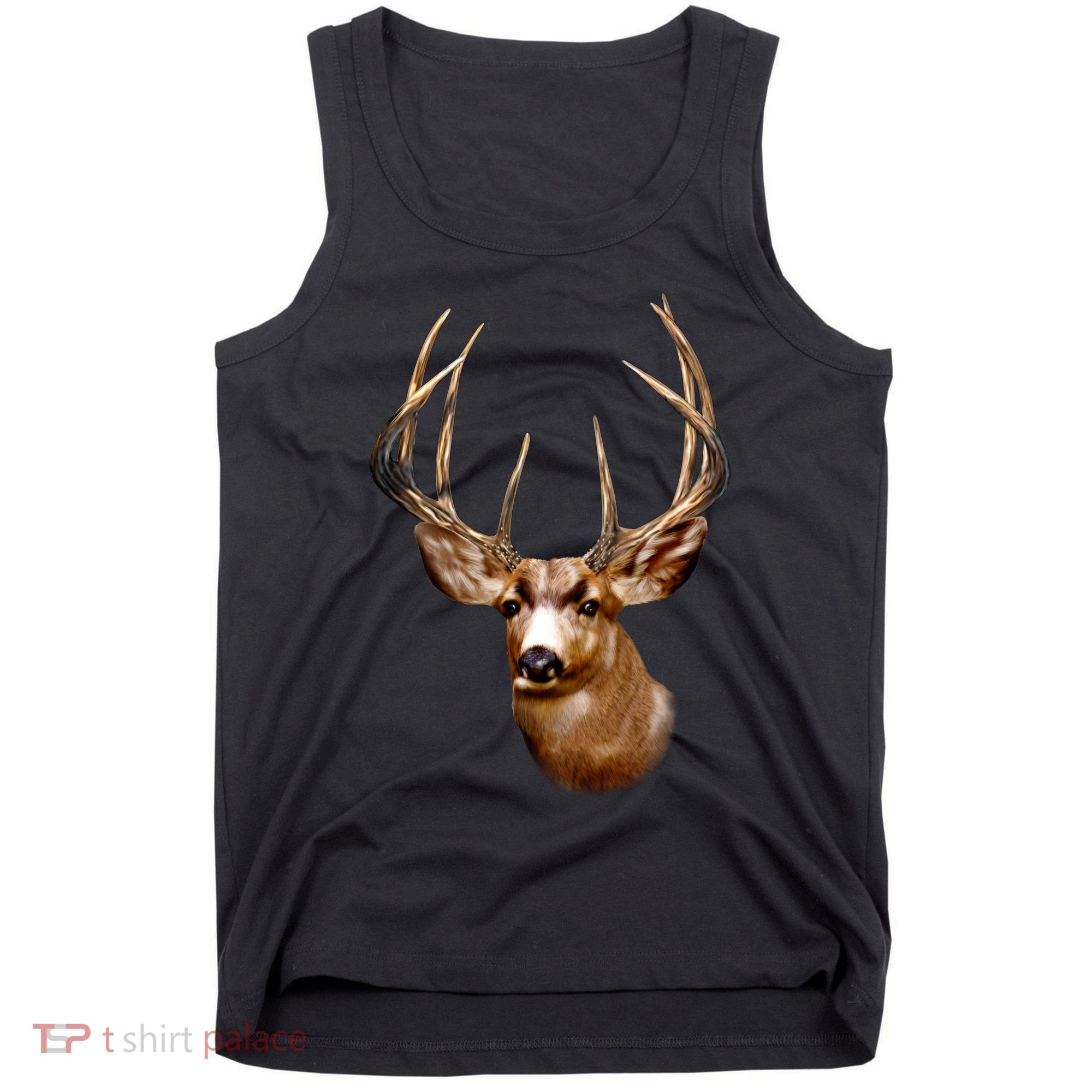 Wildlife - Big Face Deer Head Portrait Tank Top