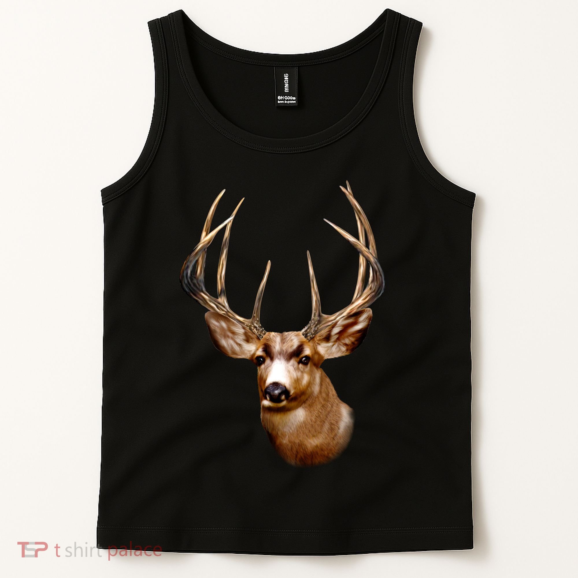 Wildlife - Big Face Deer Head Portrait Tank Top