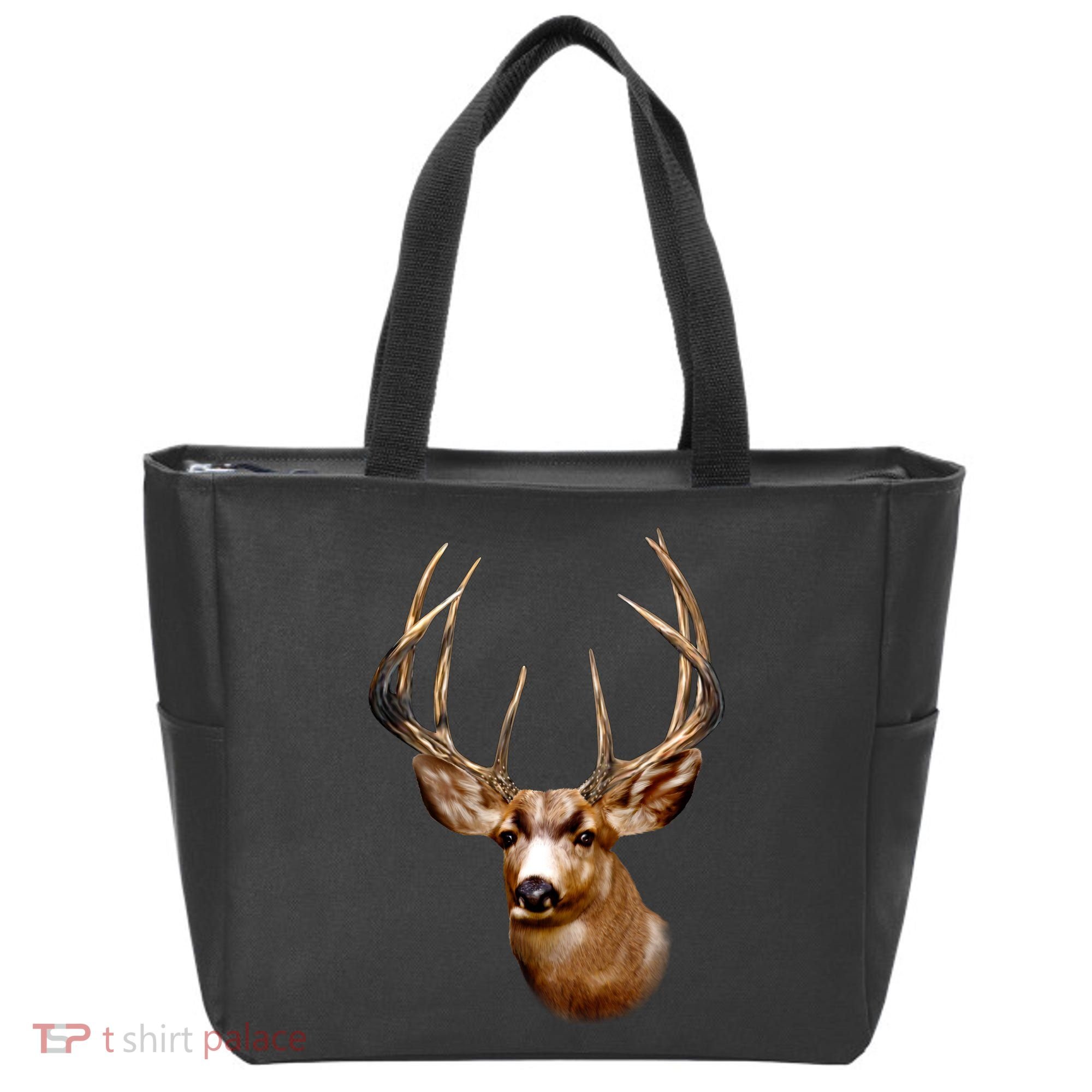 Wildlife - Big Face Deer Head Portrait Tote Bag