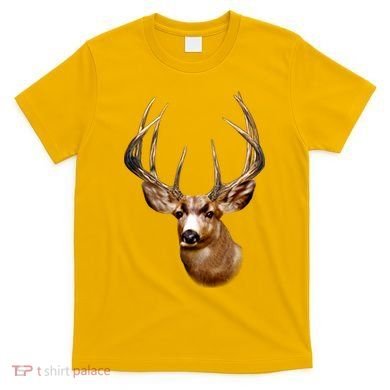 Wildlife - Big Face Deer Head Portrait T-Shirt