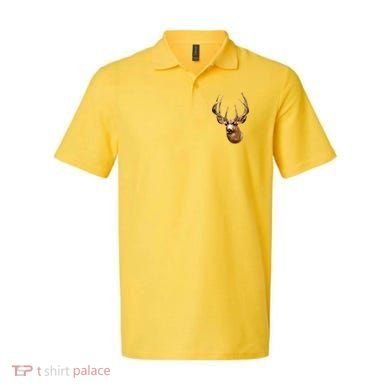 Wildlife - Big Face Deer Head Portrait Polo