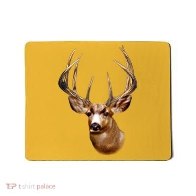 Wildlife - Big Face Deer Head Portrait Mousepad