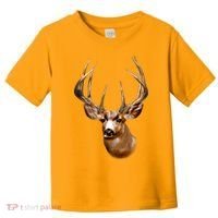 Wildlife - Big Face Deer Head Portrait Toddler T-Shirt thumb 0