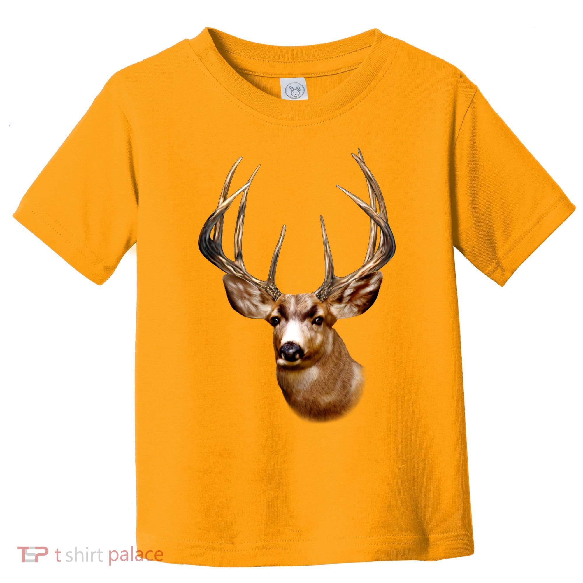 Wildlife - Big Face Deer Head Portrait Toddler T-Shirt