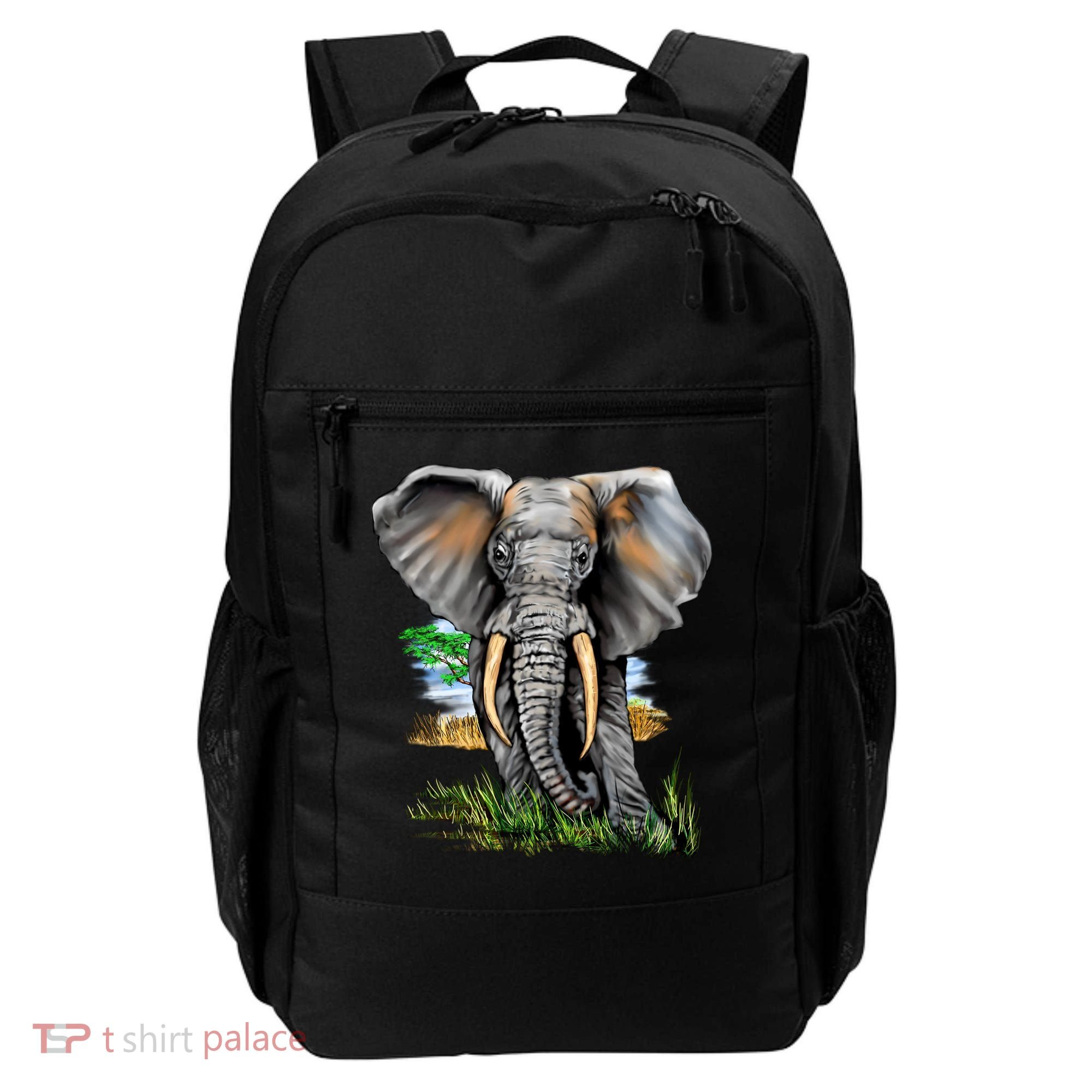 Wildlife - Big Face Elephant Portrait Backpack