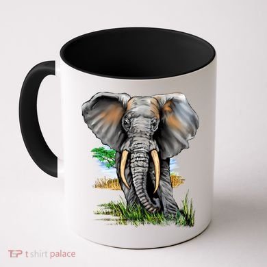 Wildlife - Big Face Elephant Portrait Coffee Mug