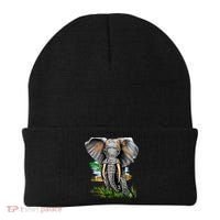 Wildlife - Big Face Elephant Portrait Beanie thumb 0