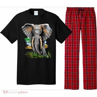 Wildlife - Big Face Elephant Portrait Pajama Set