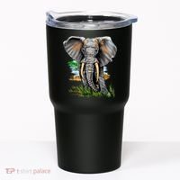 Wildlife - Big Face Elephant Portrait Tumbler thumb 0