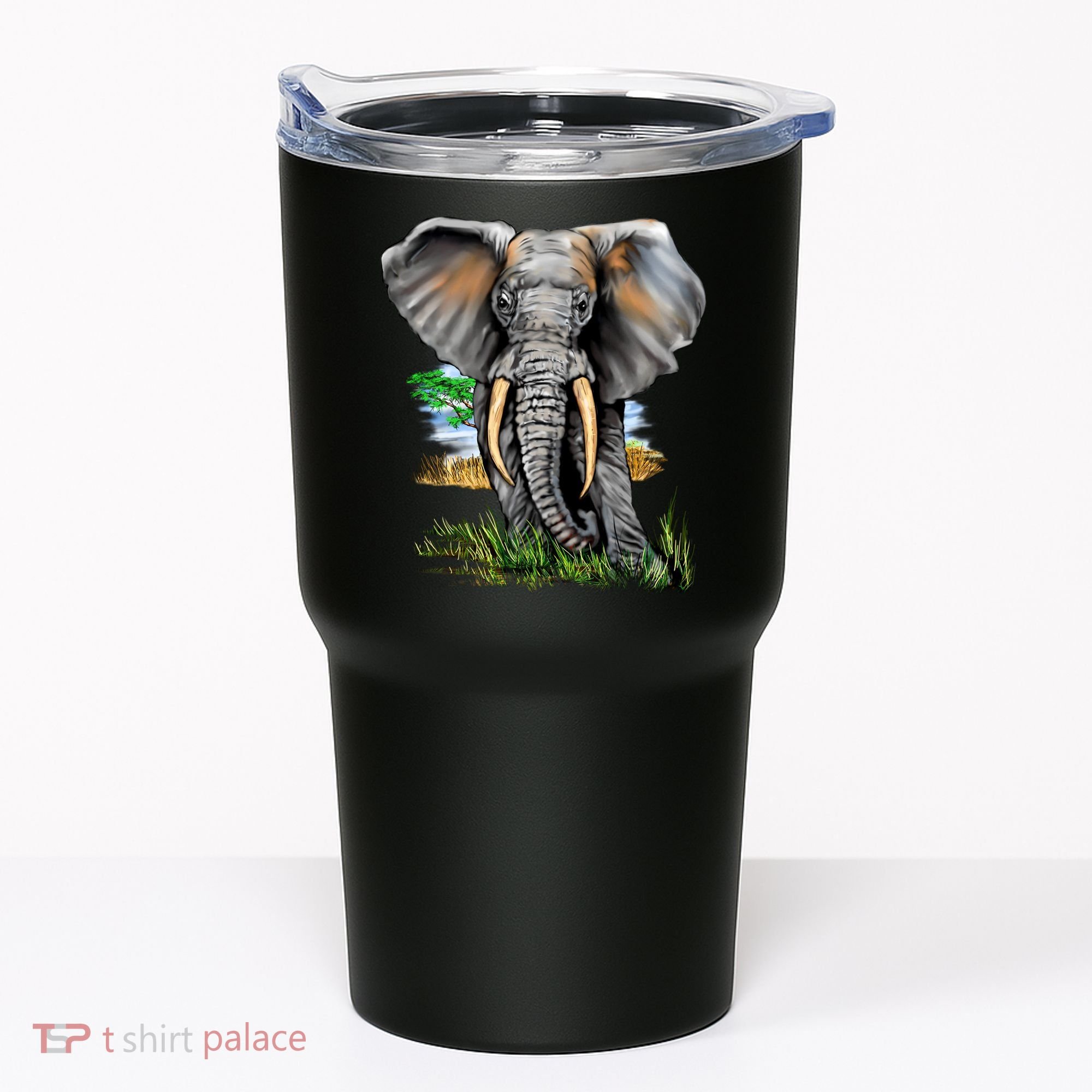 Wildlife - Big Face Elephant Portrait Tumbler