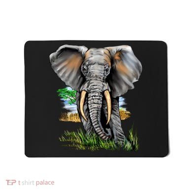 Wildlife - Big Face Elephant Portrait Mousepad