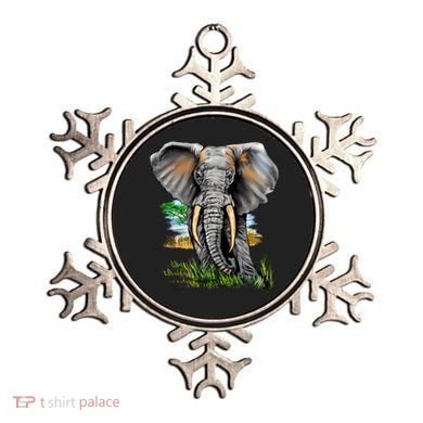 Wildlife - Big Face Elephant Portrait Ornament