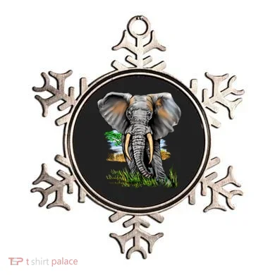 Wildlife - Big Face Elephant Portrait Ornament