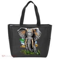 Wildlife - Big Face Elephant Portrait Tote Bag thumb 0