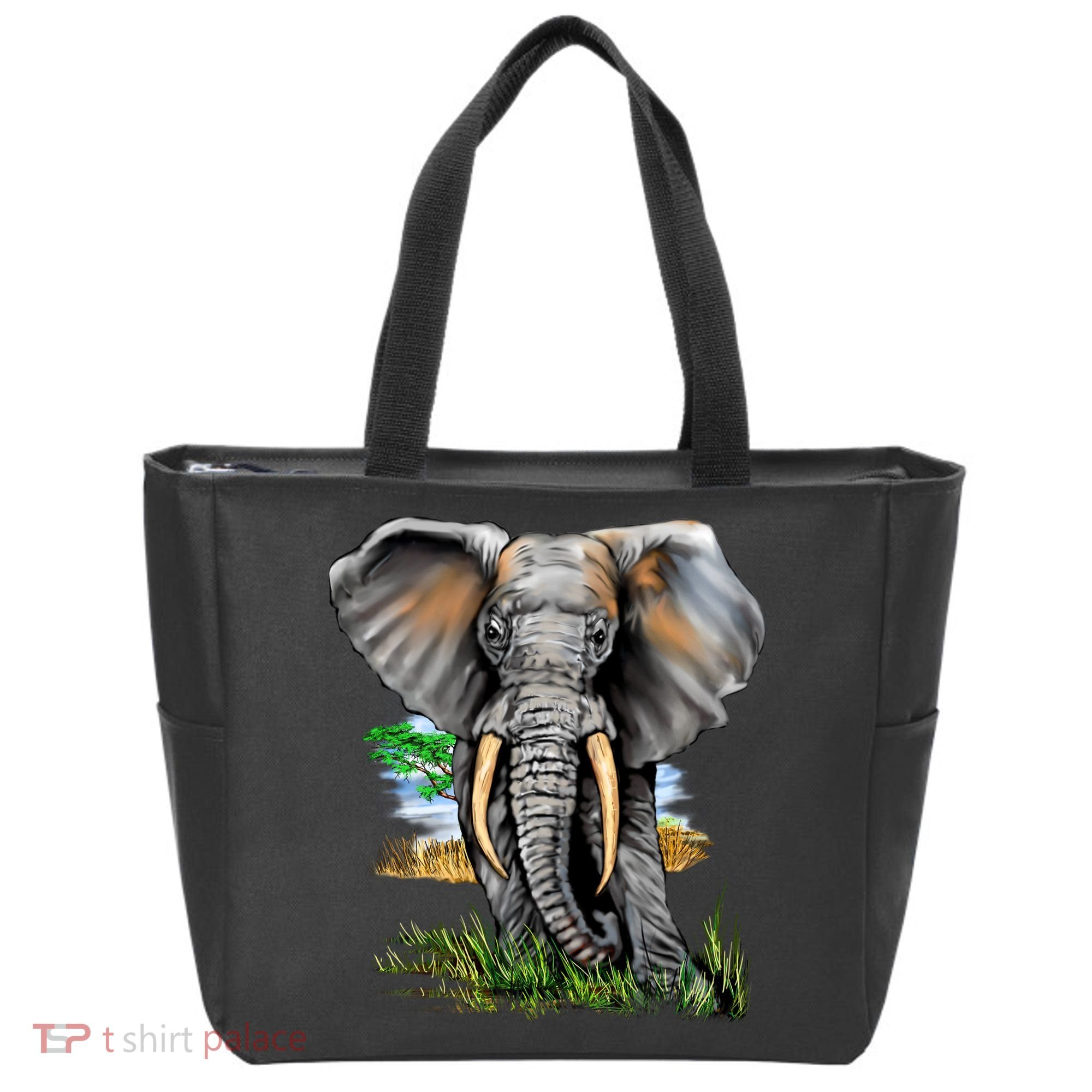 Wildlife - Big Face Elephant Portrait Tote Bag