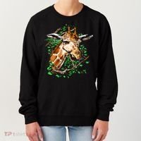 Wildlife - Big Face Giraffe Portrait Women's Sweatshirt thumb 0