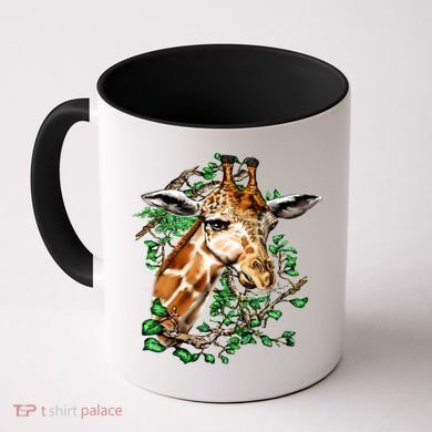 Wildlife - Big Face Giraffe Portrait Coffee Mug