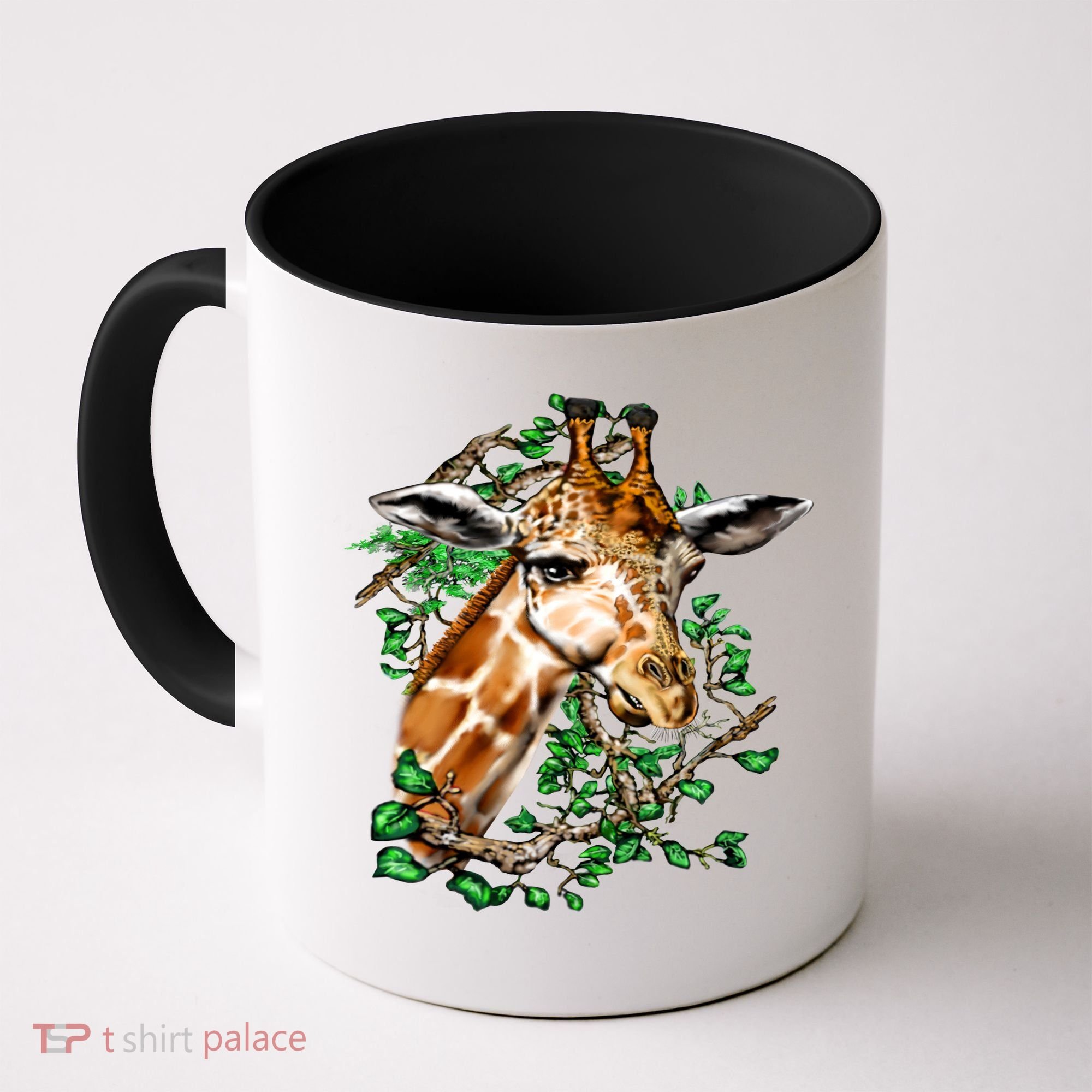 Wildlife - Big Face Giraffe Portrait Coffee Mug