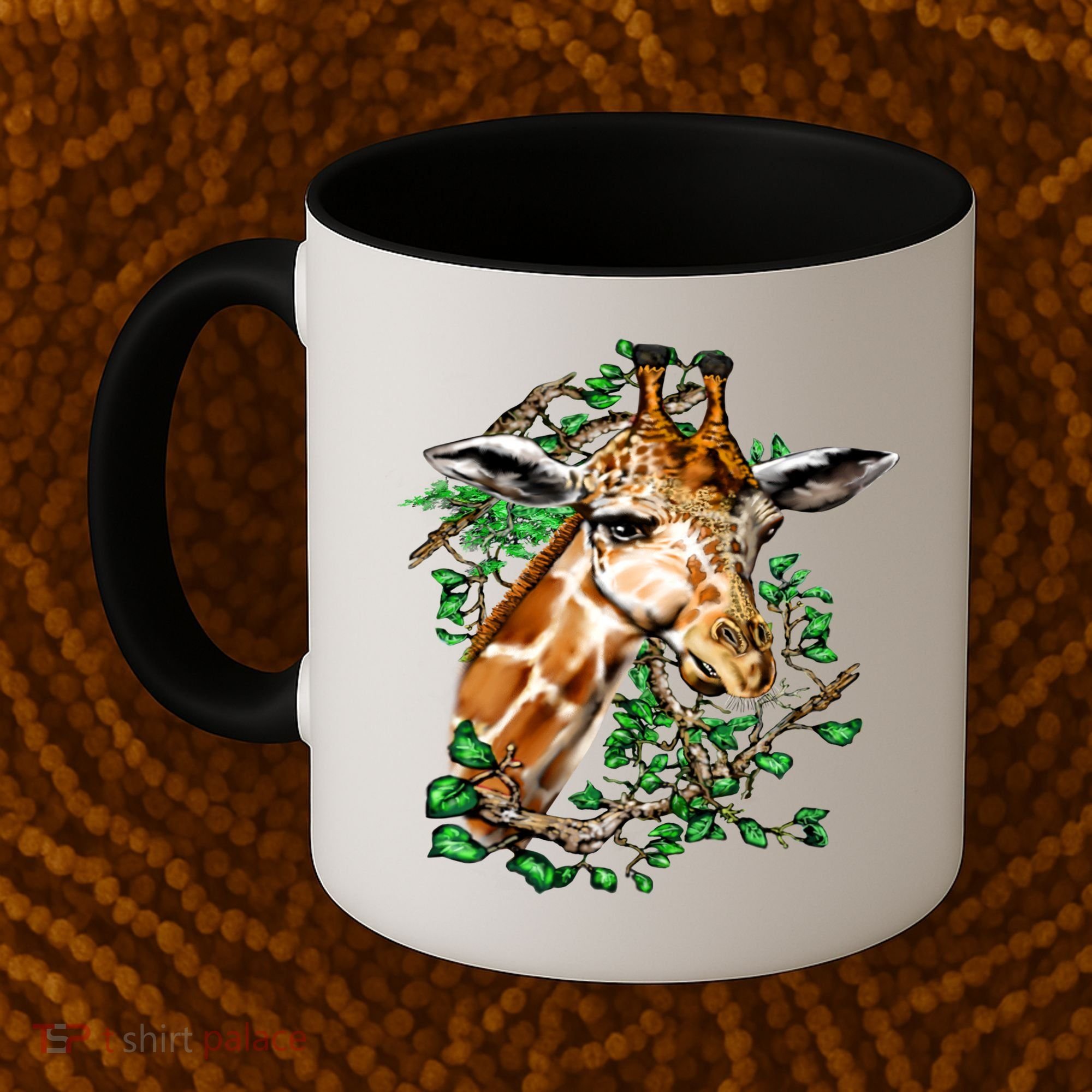 Wildlife - Big Face Giraffe Portrait Coffee Mug