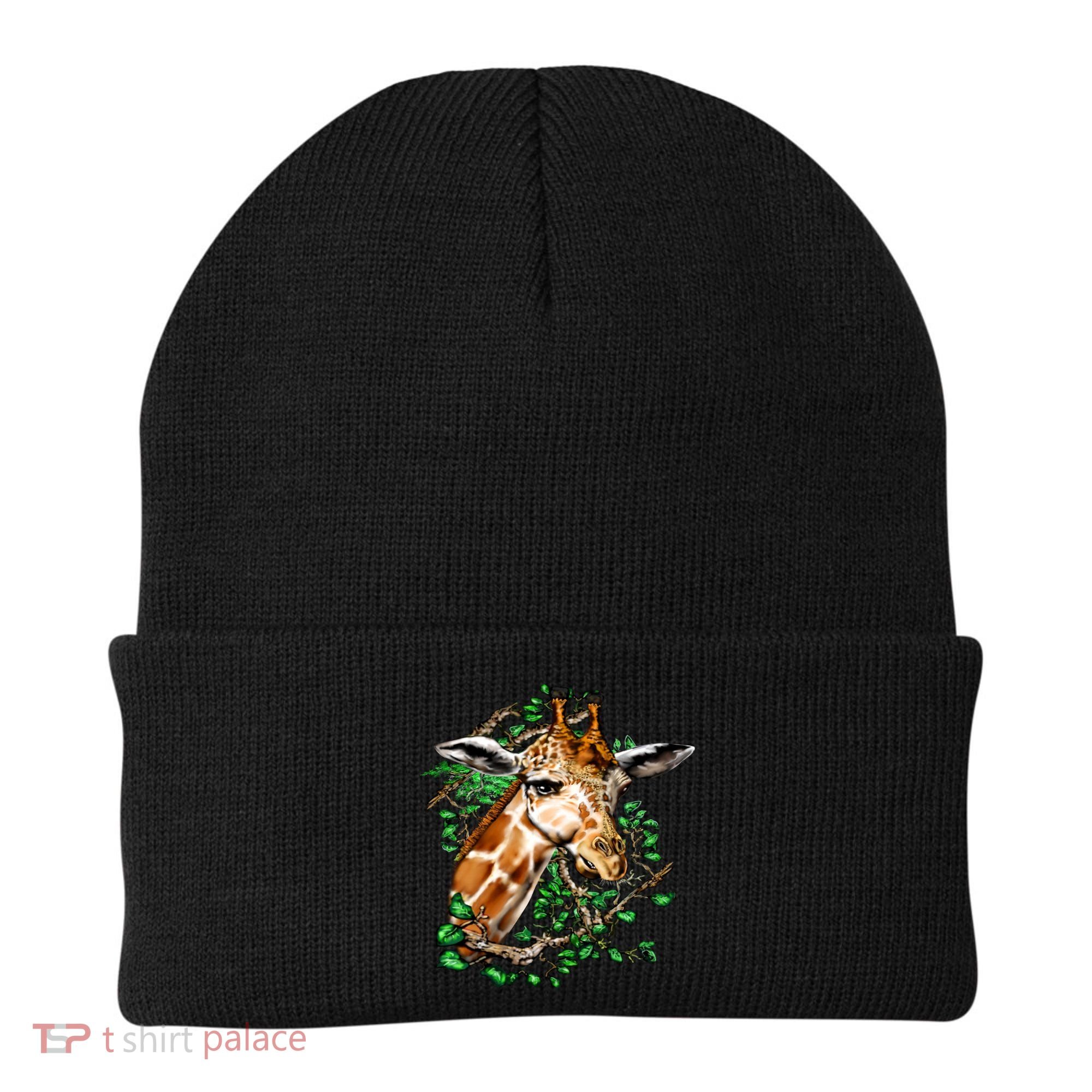 Wildlife - Big Face Giraffe Portrait Beanie