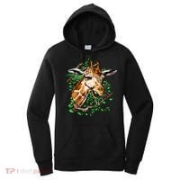 Wildlife - Big Face Giraffe Portrait Women's Hoodie thumb 0