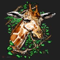 Wildlife - Big Face Giraffe Portrait Golf Towel thumb 3