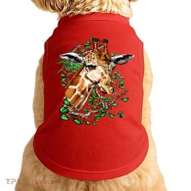 Wildlife - Big Face Giraffe Portrait Doggie Tank