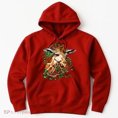 Wildlife - Big Face Giraffe Portrait Hoodie