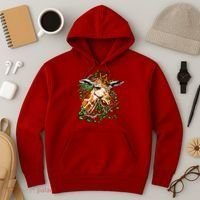 Wildlife - Big Face Giraffe Portrait Hoodie thumb 3