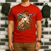 Wildlife - Big Face Giraffe Portrait T-Shirt thumb 6