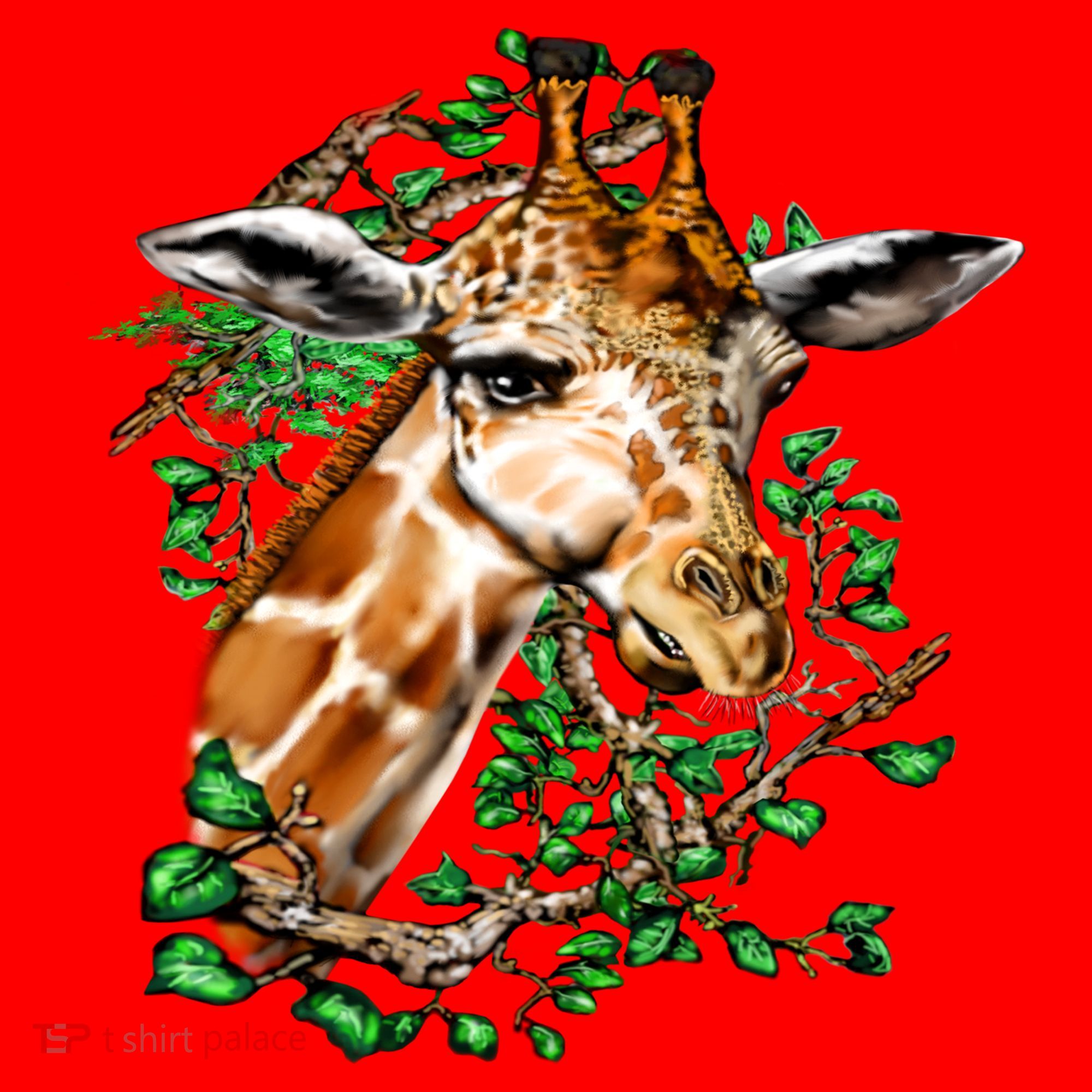 Wildlife - Big Face Giraffe Portrait Pajama Set