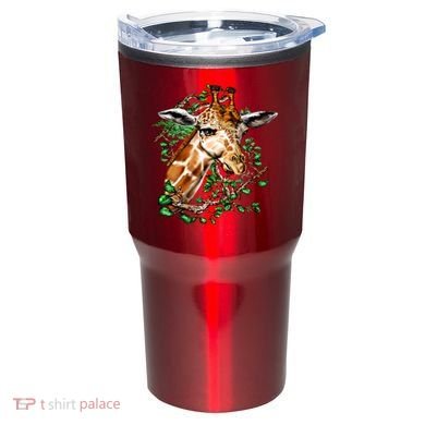 Wildlife - Big Face Giraffe Portrait Tumbler