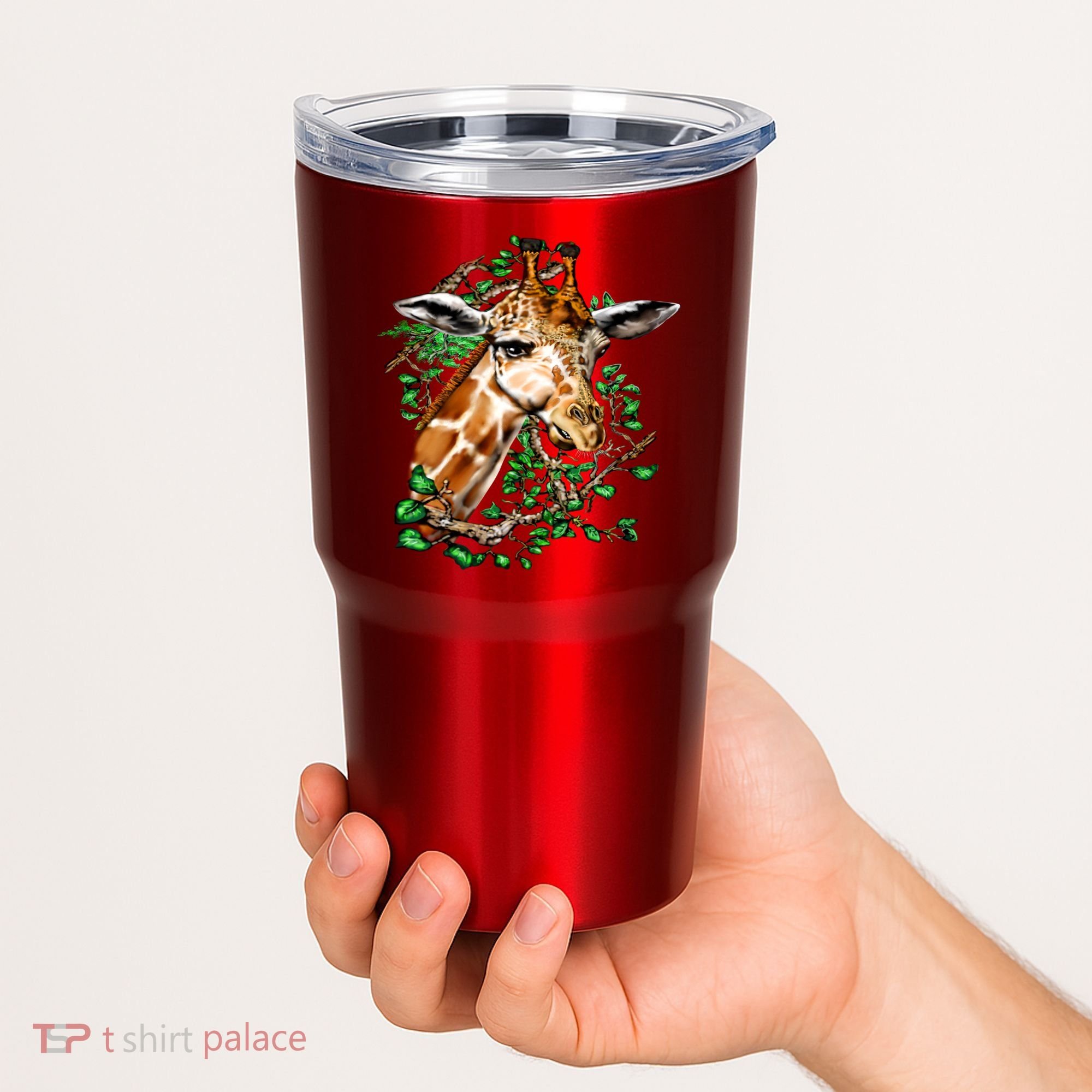 Wildlife - Big Face Giraffe Portrait Tumbler