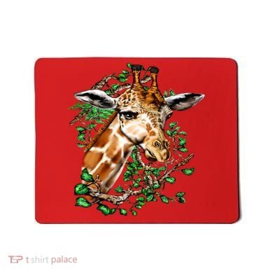 Wildlife - Big Face Giraffe Portrait Mousepad