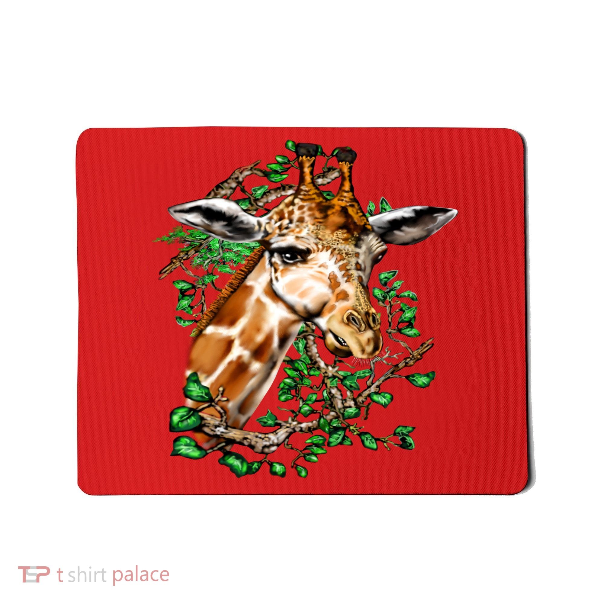 Wildlife - Big Face Giraffe Portrait Mousepad
