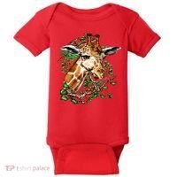 Wildlife - Big Face Giraffe Portrait Baby Bodysuit thumb 0