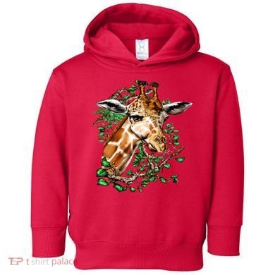 Wildlife - Big Face Giraffe Portrait Toddler Hoodie