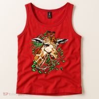 Wildlife - Big Face Giraffe Portrait Tank Top thumb 2
