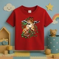 Wildlife - Big Face Giraffe Portrait Toddler T-Shirt thumb 3