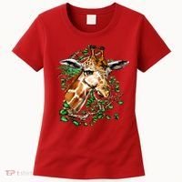 Wildlife - Big Face Giraffe Portrait Women's T-Shirt thumb 0